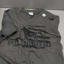 Dutch Shepherd Dad Distressed American Flag Patriotic Dog T-Shirt, Asphalt Grey, S