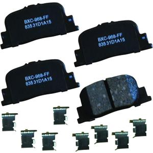 Bendix Premium SBC835 Ceramic Rear Brake Pads for Lexus ES300 2001-2000, Scion tC 2010-2005, Toyota Camry 2001-2000
