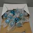 Liliful 24 Pcs Teal Glass Christmas Ball Ornaments Christmas Tree Decoration Hanging Balls Neutral Vintage Mercury Ornaments for Xmas Festival Home Wedding Holiday Farmhouse Party Decor, 1.57 Inch