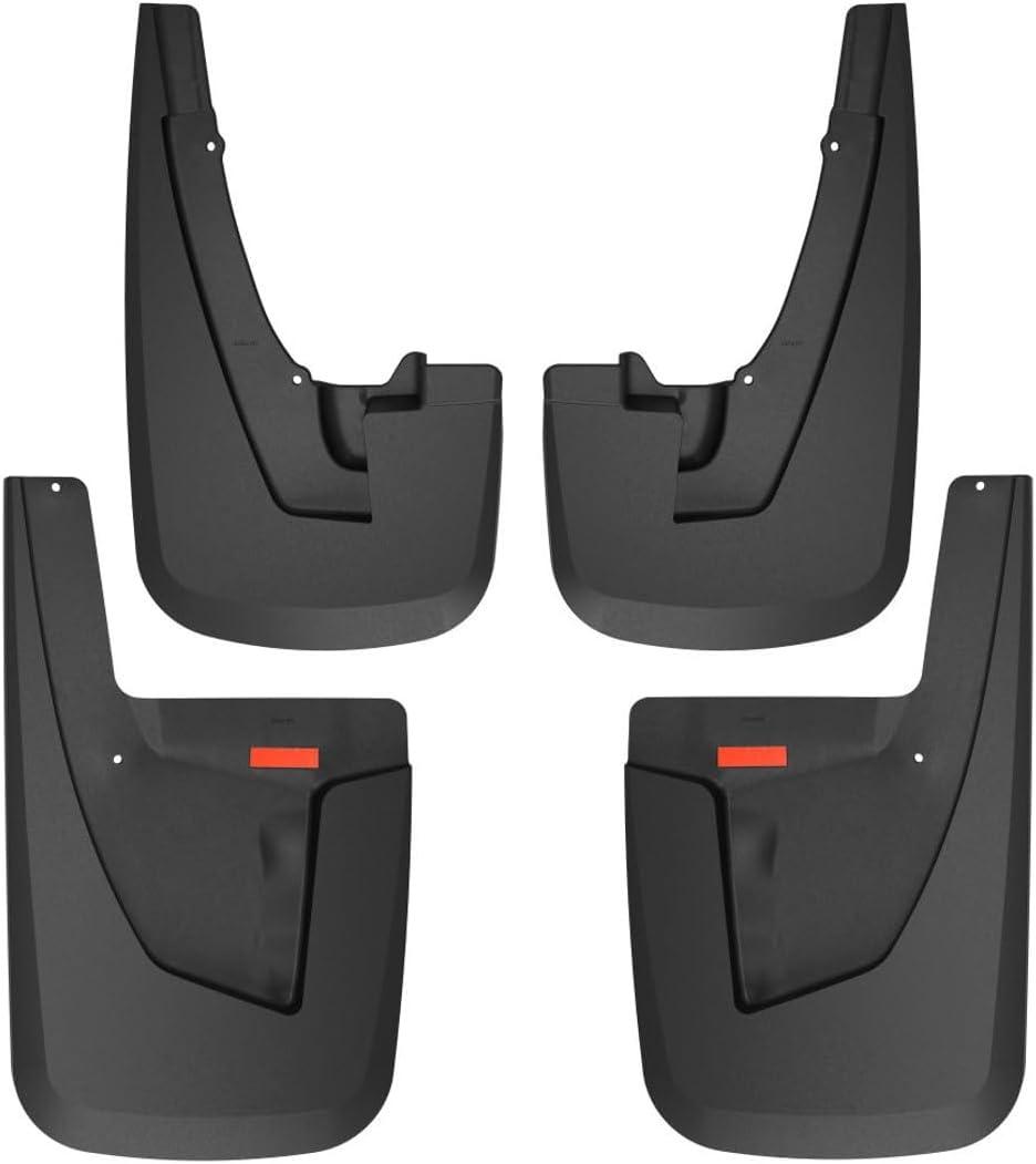 Husky Liners Custom Mud Guards | Fits 2021-2026 Chevrolet Suburban & Tahoe, GMC Yukon & Yukon XL | Front & Rear Set, 4-pc Black - 58226