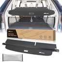 Nilight Cargo Cover Fit for VW Volkswagen Atlas 2018 2019 2020 2021 2022 2023 2024 2025, Retractable Privacy Security Shield Shade Rear Trunk Cover, with Trunk Storage Net