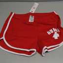 BLARIX Womens Guard Shorts (Red,  Medium)