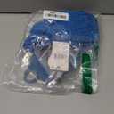 Island Goddess Rouched Halter Bikini Swimsuit Top (Size 8, Ocean)