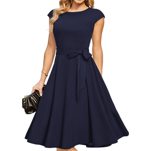 DRESSTELLS Women's Cocktail Dresses, Formal Wedding Guest Church Modest Graduation Party Prom Dress 2025 XL 