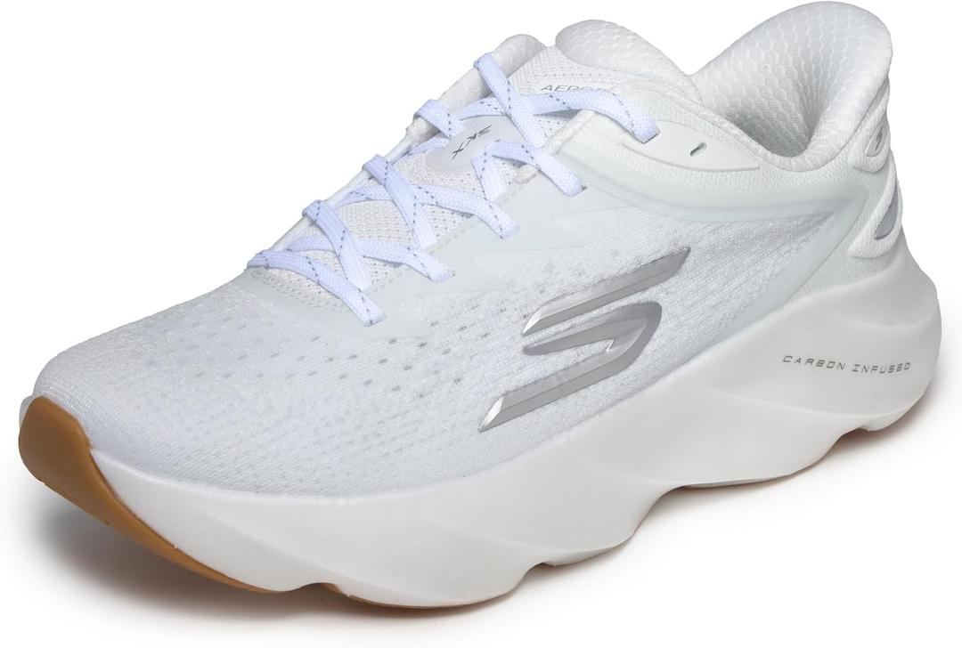 Skechers Women's Aero Burst Hands Free Slip-ins (11 Wide, White)