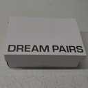 DREAM PAIRS Women's Chunk Low Heel Pump Sandals (8.5, Nude/Nubuck)