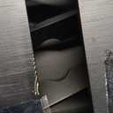 Bamboo Paper Towel Dispenser, Black Paper Towel Holder with Lids Wall Mount or Countertop for Multifold, C Fold, Z fold, Trifold Hand Towels Napkin Holder for Bathroom Toilet and Kitchen