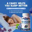 2 x Magnesium Glycinate Gummies 1000mg with Magnesium L-Threonate,Chelated Magnesium Potassium Complex Supplement with VitD, B6, CoQ10, Calcium,Supports for Memory, Calm, Mood - 90 Gummies Blueberry