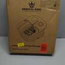 Medical king Foot Spa with Heat and Massage and Jets Includes A Remote Control A Pumice Stone Collapsible Massager with Bubbles and Vibration