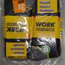 SOXCO WORK Socks for Men Crew Length Black Socks 6/10 Pairs (Medium)