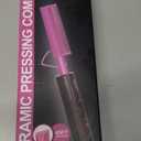 DAN Technology Dual Voltage Hot Comb for Wigs, Black Hair & Baby Hair, Ceramic Pressing Comb with Fine Back Teeth for Edges 30s Fast Heating Electric Straightener (430/450°F) Anti-Scald Folding Stand