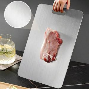 Titanium Cutting Board - New Upgrade 100% Pure Titanium Cutting Boards for Kitchen Double Sided Non Toxic Titanware Cutting Board,Hygiene Durable Dishwasher Safe Chopping Board (18"L x 12"W))