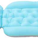Ergonomic Adult Bathtub Pillow with Non-Slip Texture Full Body Bath Cushion for Neck and Back Support Water-Washable Anti-Slip Bath Mat for Tub Shower and Multi-use Comfort
