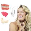 Denture Kit,making partial dentures and full dentures kit DIY Simple and convenient, retrieve the missing smile -H6 (natural colorL)