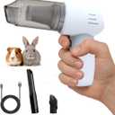 Guinea Pig Handheld Vacuum Cleaner Cage, Guinea Pig cage Cleaner, Rabbit Poop Vacuum, for Lightweight Cleanup of Guinea Pig, Rabbit, Hamster, Chinchilla, Reptile, Bird