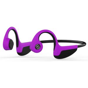 Bone Conduction Headphones Bluetooth 5.0 Open Ear Wireless Titanium HiFi Stereo with Mic Sweatproof Sports Headphones for Running Driving Cycling (Purple) (Pink)