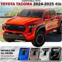 Front Grille Decorative Patch Compatible with 2024 2025 Tacoma Accessories - Custom Fit Front Headlight Grille Decals for 4th Gen Tacoma  Durable ABS, Enhances Truck Style