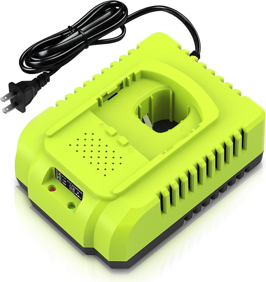 P117 Fast Charger Replacement for Ryobi 18V Battery Charger, Compatible with Ryobi 12V-18V ONE+ Lithium, NiCad,NiMh Batteries & Cordless Power Tools P102 P103 P107 P108 P109 PBP002 PBP005