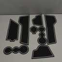 Auovo Protector Mats for Volkswagen Jetta Accessories 2026 2025 2019-2024 Custom Fit Cup Holder Inserts Door Console Liners Dust Mat Car Interior Trim(8-pc Set)(White)