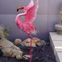 Goodeco Garden Flamingo Yard Decorations - Pink Flamingo Statue with Flying Wings for Yard Patio Decoration, Gardenning Gifts, Perfect Flamingo Gifts, Eye-Catching Ornament for Indoor and Outdoor Use