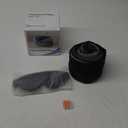 Advanced Memory Foam Neck Travel Pillow, Neck Pillow Airplane with Eye Mask & Ear Plugs, Designed for The Comfort of Travel & Office, Travel Pillow for Plane, Car, Home, Work, Dark Grey