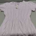 BTFBM Womens Spring 2026 Casual Mini Dresses Lightweight Short Sleeve V Neck Elastic Waist Cute Boho Beach Dress Pockets (S, Light Pink Purple)