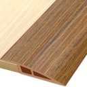 Vinyl Door Threshold Flooring Transition Strip Self Adhesive Carpet Edging Strip for Laminate Doorway Edge Threshold from 1/5" to 2/5" (Light Brown Wood Grain, 3.3 Ft)