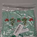 Newborn Baby Christmas Sweatshirt Romper Long Sleeves Striped Waffle Christmas Tree Jumpsuit Cute Infant Fall Outfit
(0-3 Months, Green)