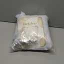 20x8ft White Tulle Backdrop Curtain with Lights String for Parites, Sheer Backdrop Curtains for Wedding Baby Shower Birthday Party Photo Shoot Decorations (20ft x 8ft(4 Panels 5*8ft))