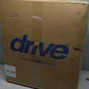 Drive Medical Folding Steel Bedside Commode Chair - Portable 3-in-1 Toilet Solution - Adjustable Height - 7.5 Qt Bucket Included - Durable Powder-Coated Steel Frame - Supports Up To 350 Lb (Grey)