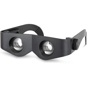 Fishing Binoculars Tool Scope - Fit 21.5-22.5 Head Size 3-6x Kayak Scope Glasses for Water Sports, Medium-Small Portable Scope and Glasses with 2 Colors Lens, Width 5.5IN