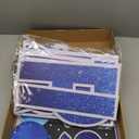 Yerliker 16 Pcs Happy Birthday Yard Signs with Stakes, 32.8 ft LED Lights, 42 Pcs Number Stickers, 13.4 Inch Letters Signs for Birthday Party Supplies Yard Lawn Outdoor Decoration(Royal Blue)