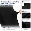 30 Pack Black Stretch Chair Covers, Spandex Dining Chair Slipcovers, Wrinkle Resistant Reusable Covers for Wedding, Party, Banquet & Events