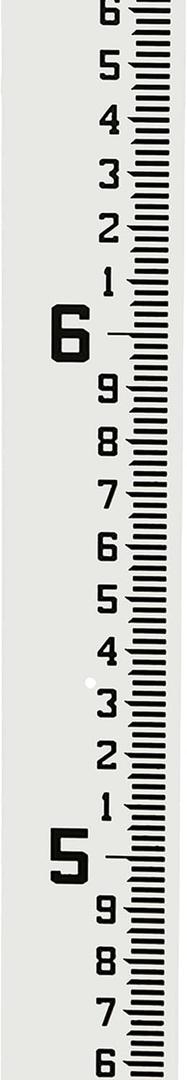 AdirPro 4" Wide Stream Gauge - Heavy Duty Gauge - All Weather Guage (100ths/10ths/feet) (4-8')
