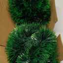 2 Pack Christmas Garland with Lights, Total 38 Feet 80 Led Lighted Pre-Lit Long Garlands for Stairs Railing Fireplace Mantle Door Battery Operated Frame Decor Green Greenery Indoor Outdoor Decorations