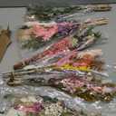 6 Bunches Large Size Dried Flower Bouquet 15 -17 Inch Natural Dried Pampas Grass Lavender Babys Breath Eucalyptus with Stems Flower Arrangements for Vase Boho Wedding Rustic Farmhour Home Decor