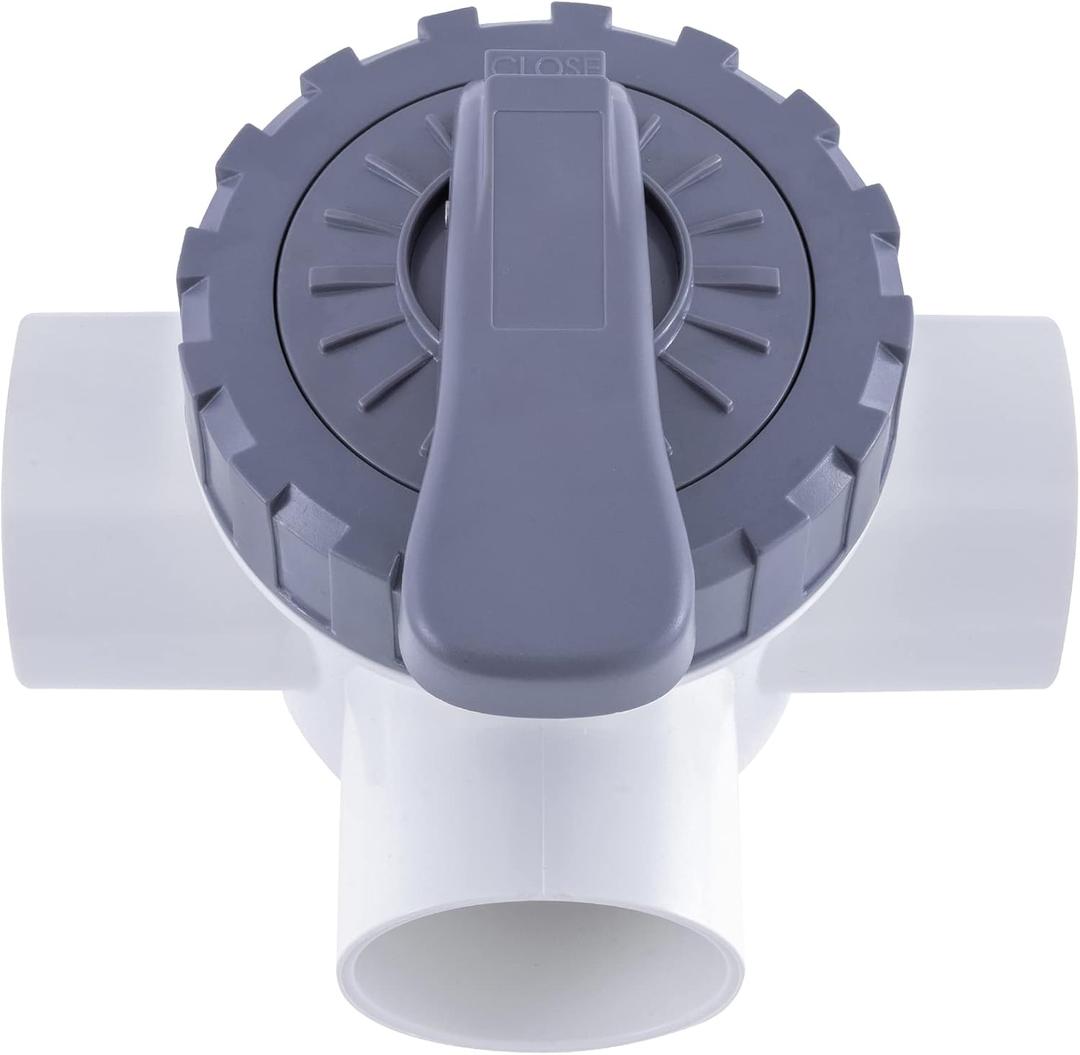 3 Way PVC 1-1/2" 1.5" (1.5") Pool and Spa Diverter Valve Pool 3 Way Valve