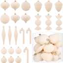 Velvet Ornaments for Christmas Tree Decorations - Cream Flocked Christmas Ornament Set for Winter Holiday Decor - Shatterproof Xmas Balls Ornaments Bulk - Pack of 24