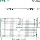 Serene Valley Sink Bottom Grid 27-9/16" X 15-1/2", Centered Drain with Corner Radius 3/8", Sink Protector NDG2816C