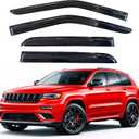 KPY Rain Guards Fit for 2011-2021 Jeep Grand Cherokee, Out-Channel Window Visors Vent Wind Deflectors 4PC, Car Accessories for 11-21 Grand Cherokee (Excludes L Model)