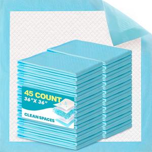 CLEAN SPACES 100 Count Disposable Bed Pads for Adult 36" x 36" | Chucks Pads Underpads Bed Liner for Incontinence, Extra Large Puppy Pads / Dog Pee Pads / Wee Wee Pads for Training, XL