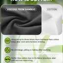 BAMBOO COOL Womens Underwear, Moisture-Wicking Briefs, Soft and Breathable Panties, Mid Waist, 5-Pack (L)