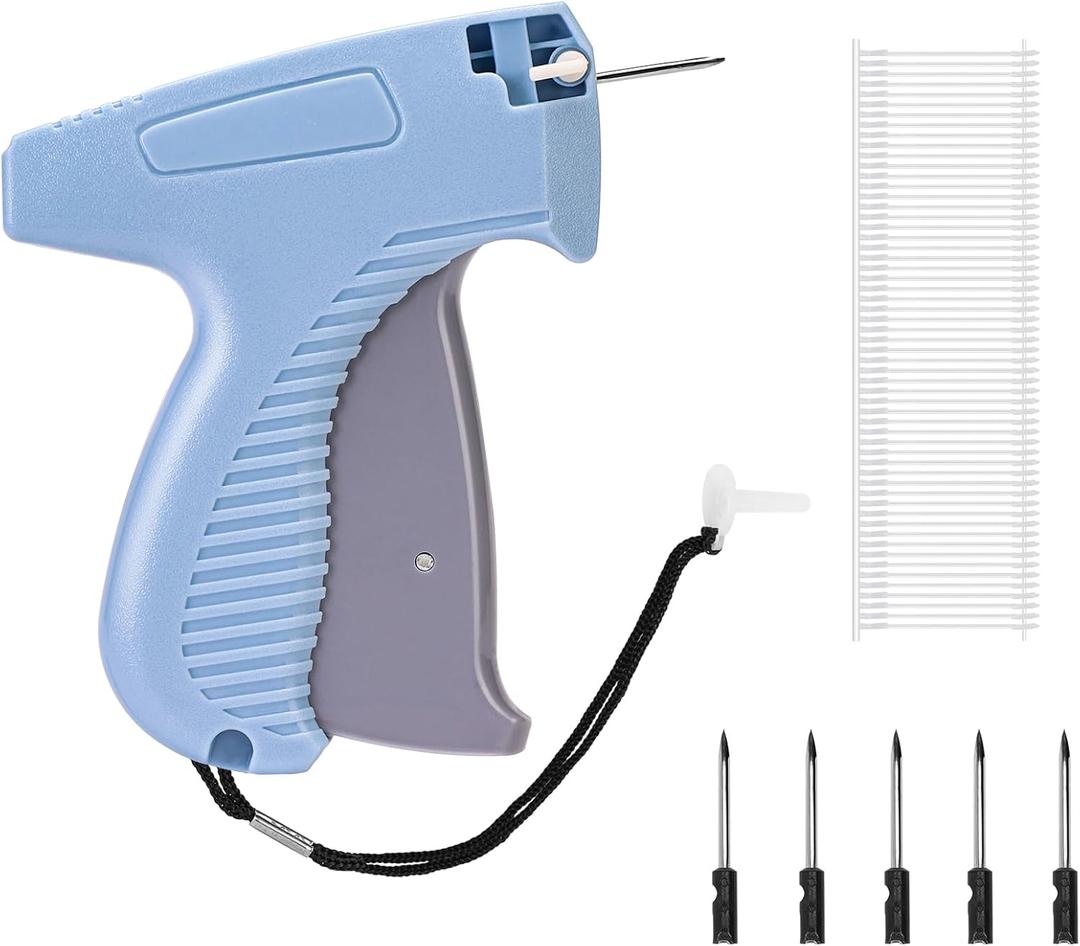 Tagging Gun for Clothing, Standard Retail Price Tag Attacher Gun Kit for Clothes Labeler with 6 Needles & 1000pcs 1" Barbs Fasteners & Organizer Bag for Store Warehouse Consignment Yard Sale