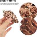 8 Pcs Christmas Pinecone Ornaments, Plastic Hanging Pine Cone Decoration for Tree, Shatterproof Pinecone Balls for DIY Crafts Home Xmas Decor, Matte and Glitter Festive Holiday Pendant