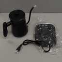 Secura Electric Gooseneck Kettle, 5 Variable Presets for Coffee Tea Brewing, 100% Stainless Steel Inner Tea/Coffee Kettle with 1.5H Keep Warm, 1200 Watt Quick Heating Pot, 0.8L, Matte Black