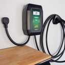 Battery Tender eCharge 48 AMP EV Charger - Level 2 Mounted Indoor Outdoor Fast Electric Vehicle Charging Station with Flexible 25ft Cable NEMA 14-50 - 022-3019-DL-WH