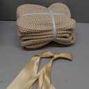 5 Pack Small Woven Storage Baskets for Shelves, Cotton Rope Baskets Organizer for Bathroom, Closet & Nursery, Decorative Storage Bins for Organizing Socks, Toys, 11.8"x7.9"x4.7", Khaki/White