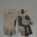 Palmyth UV Protection Fishing Fingerless Gloves UPF50+ Sun Gloves Men Women for Kayaking, Hiking, Paddling, Driving, Canoeing, Rowing (Medium, Light Gray)