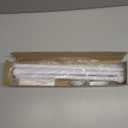 Curtain Rods for windows 28-78 inch, 5/8 inch Decorative White Splicing Heavy Duty Metal Curtain Rod set with Brackets