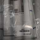 Lush Decor Farmhouse Textured Grommet Sheer Window Curtain Panel Pair, 38"W x 95"L, Bleach White